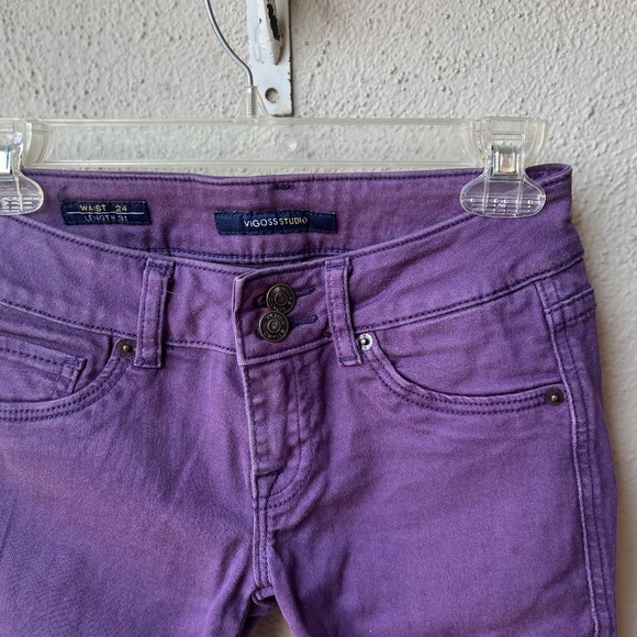 Purple Jeans 24/31 + B/W Stripe Tank M - COMBO DEAL! - Picture 5 of 7